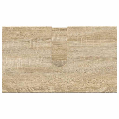 vidaXL Bathroom Furniture Set 2 pcs Sonoma Oak Engineered wood & Metal