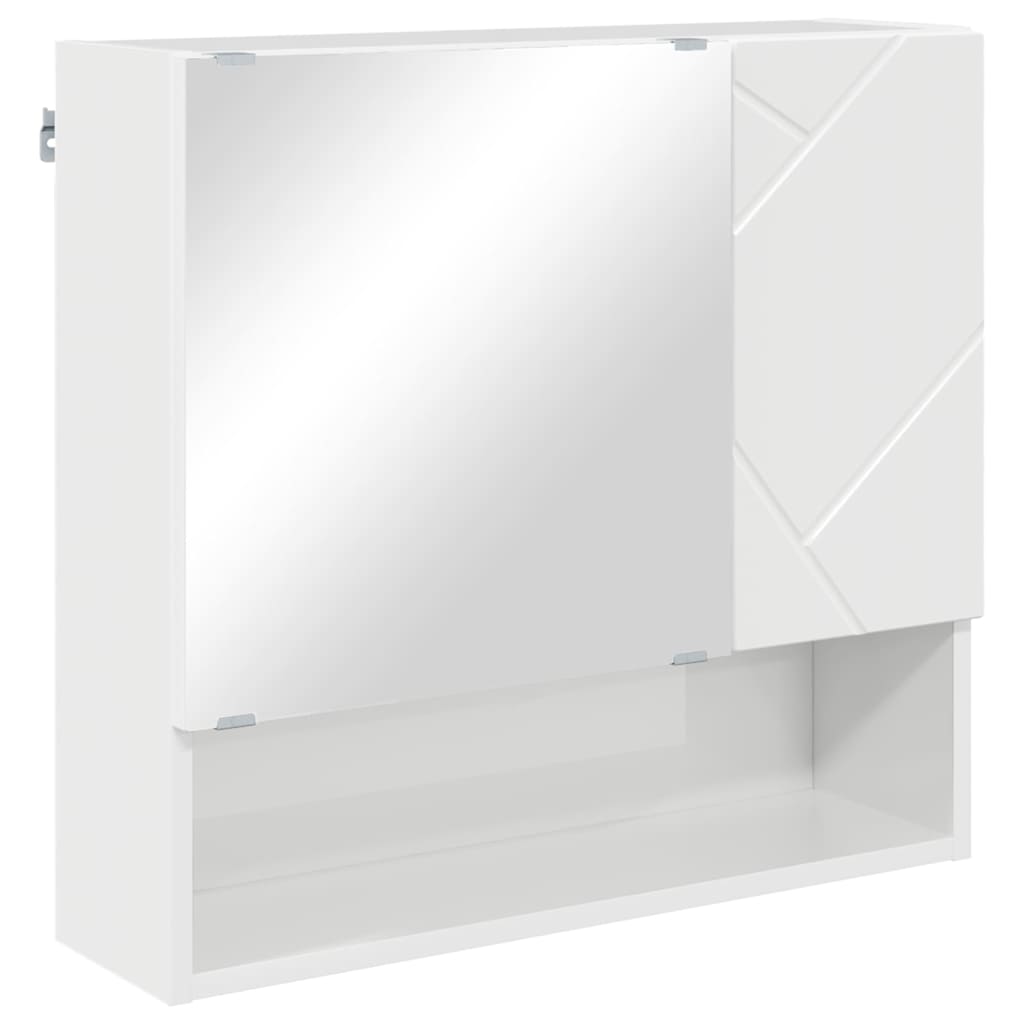 vidaXL Bathroom Furniture Set Wall-mounted 2 pcs High Gloss White