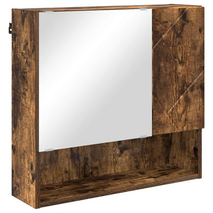 vidaXL Bathroom Furniture Set 2 pcs Smoked Oak 61 x 35 x 64 cm