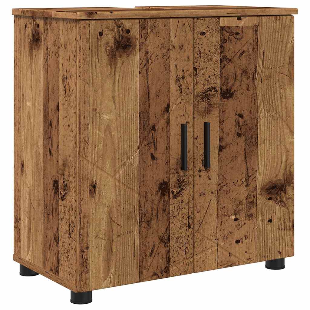 vidaXL Bathroom Furniture Set 2 pcs Old Wood 61 x 35 x 64 cm