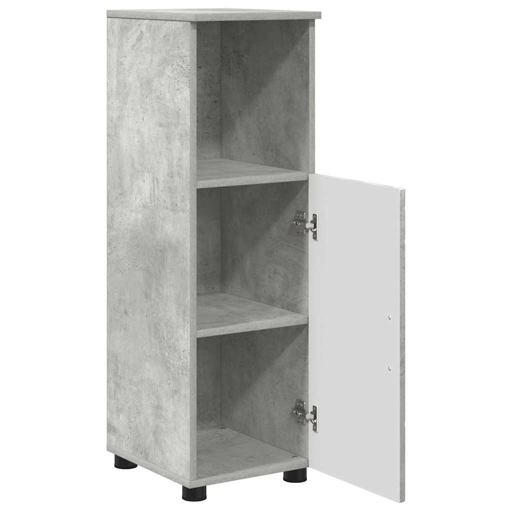 vidaXL Bathroom Furniture Set 3 pcs Concrete grey Engineered wood