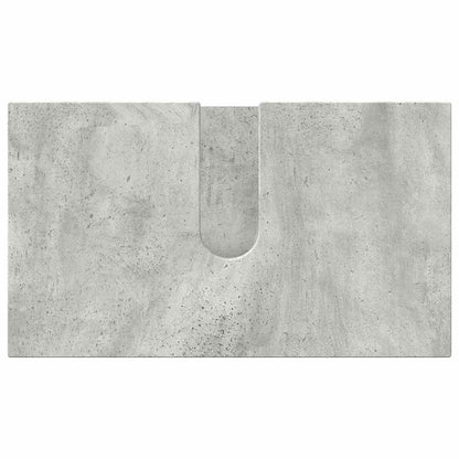 vidaXL Bathroom Furniture Set 3 pcs Concrete grey Engineered wood