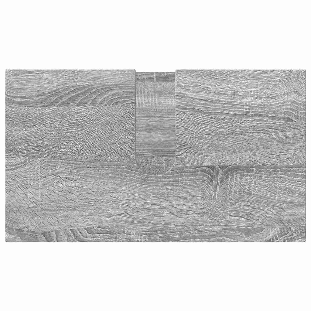 vidaXL Bathroom Furniture Set 3 pcs Grey Sonoma 61 x 35 x 64 cm