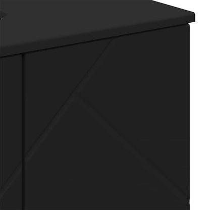 vidaXL Bathroom Furniture Set 3 pcs Black 61 x 35 x 64 cm