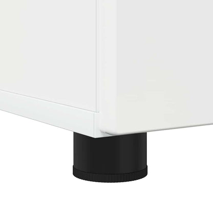vidaXL Bathroom Furniture Set with Drawer 3 pcs High Gloss White