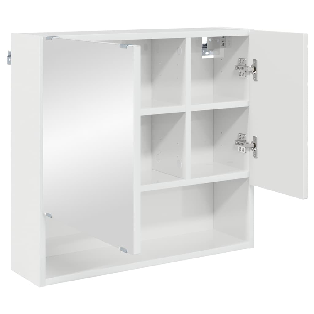 vidaXL Bathroom Furniture Set with Drawer 3 pcs High Gloss White