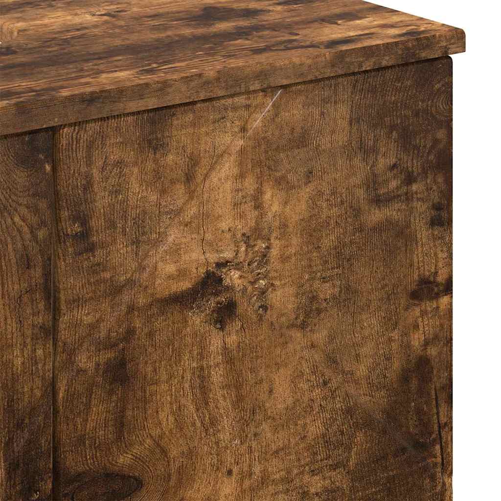 vidaXL Bathroom Furniture Set 3 pcs Smoked Oak 61 x 35 x 64 cm