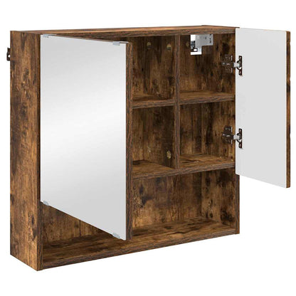 vidaXL Bathroom Furniture Set 3 pcs Smoked Oak 61 x 35 x 64 cm