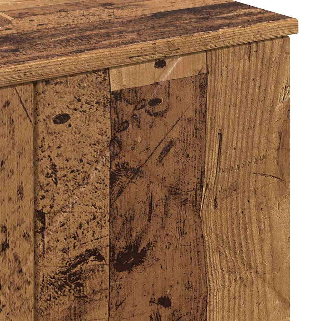 vidaXL Bathroom Furniture Set 3 pcs Old Wood 61 x 35 x 64 cm