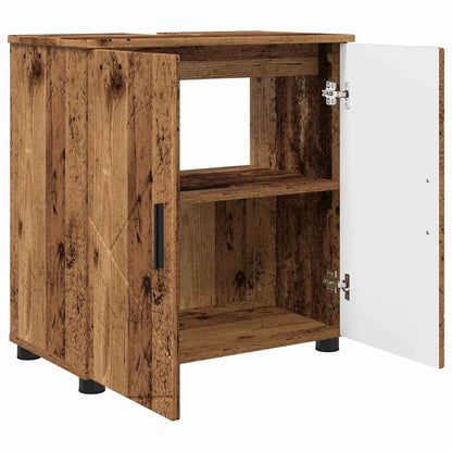 vidaXL Bathroom Furniture Set 3 pcs Old Wood 61 x 35 x 64 cm