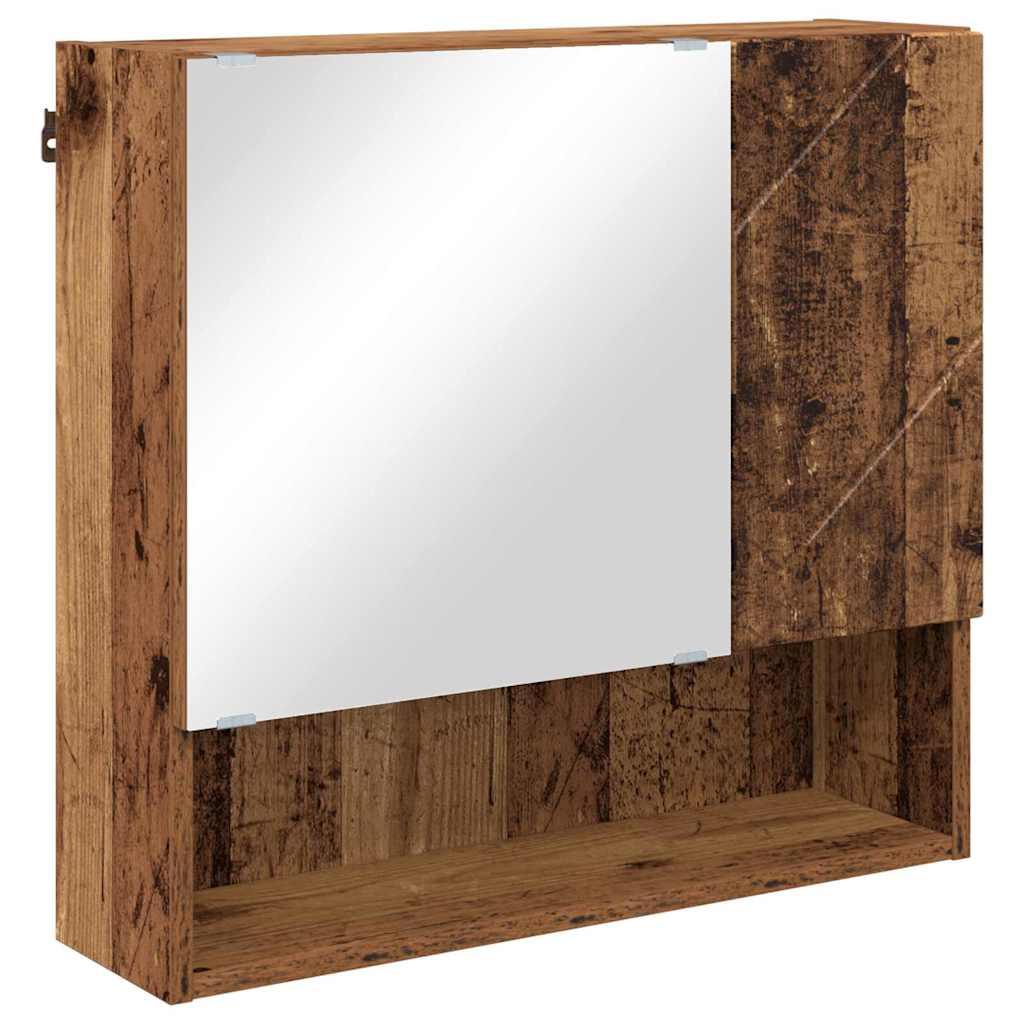 vidaXL Bathroom Furniture Set 4 pcs Old Wood 61 x 35 x 64 cm