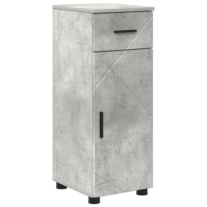 vidaXL Bathroom Furniture Set with Drawer 4 pcs Concrete Grey