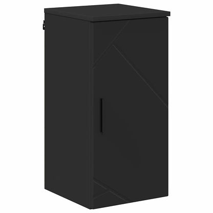 vidaXL Bathroom Furniture Set 5 pcs Black Engineered wood & Metal