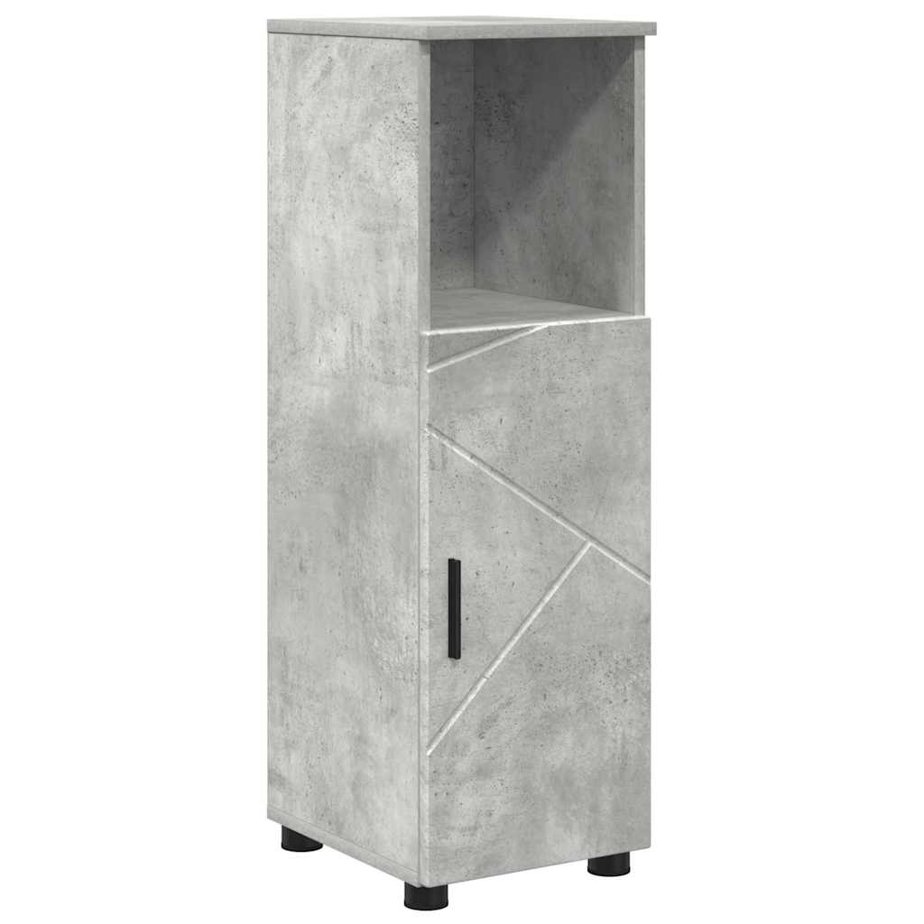 vidaXL Bathroom Furniture Set Wall-mounted 5 pcs Concrete Grey