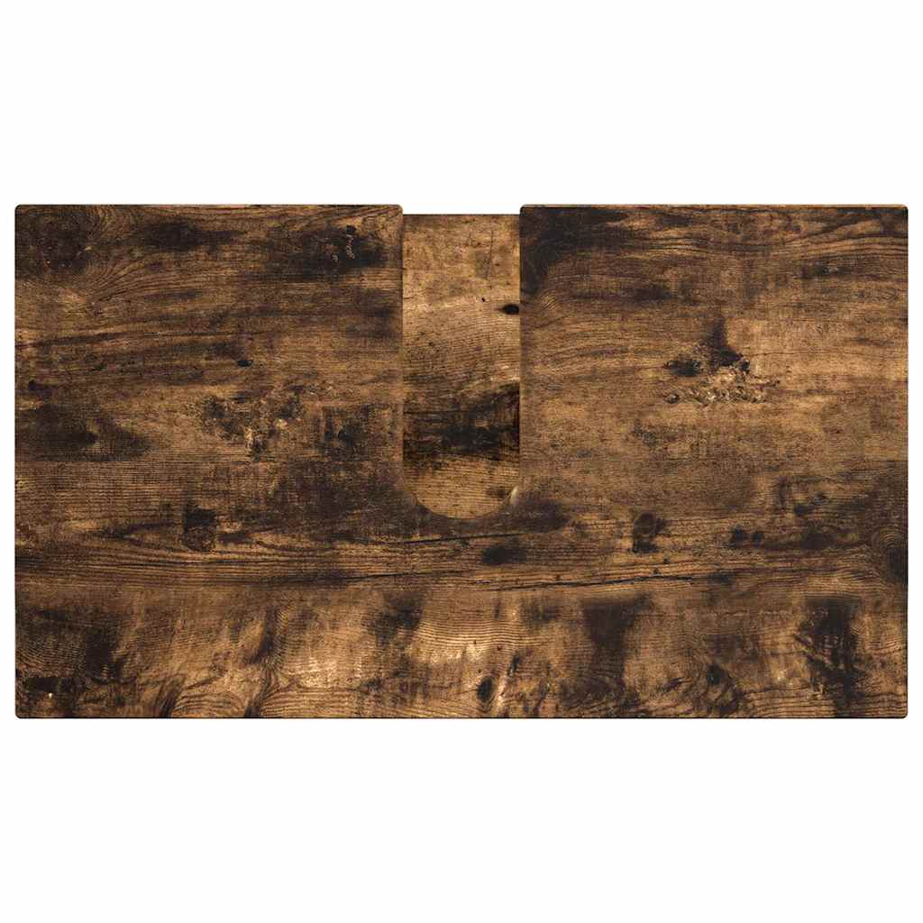 vidaXL Bathroom Furniture Set 5 pcs Smoked Oak Engineered wood & Metal