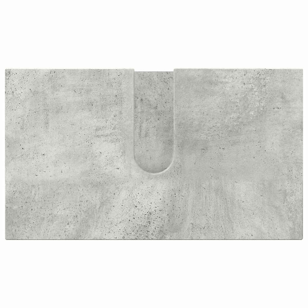 vidaXL Bathroom Furniture Set with Drawer 5 pcs Concrete Grey
