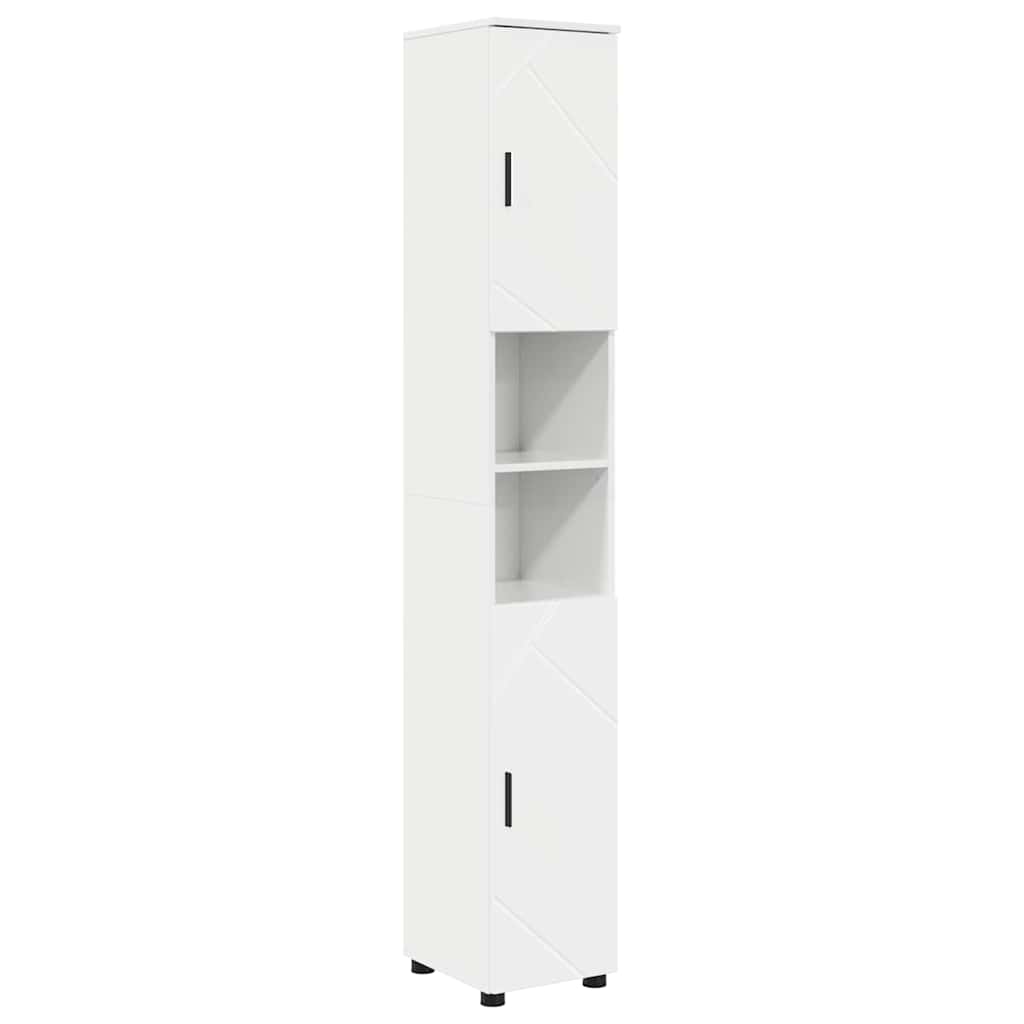 vidaXL Bathroom Furniture Set with Drawer 5 pcs High Gloss White