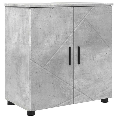 vidaXL Bathroom Furniture Set Wall-mounted 4 pcs Concrete Grey