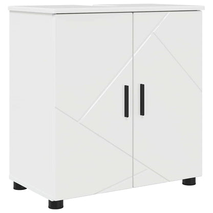 vidaXL Bathroom Furniture Set Wall-mounted 4 pcs High Gloss White