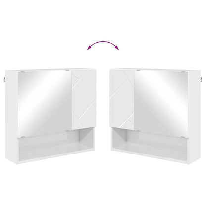 vidaXL Bathroom Furniture Set Wall-mounted 4 pcs High Gloss White