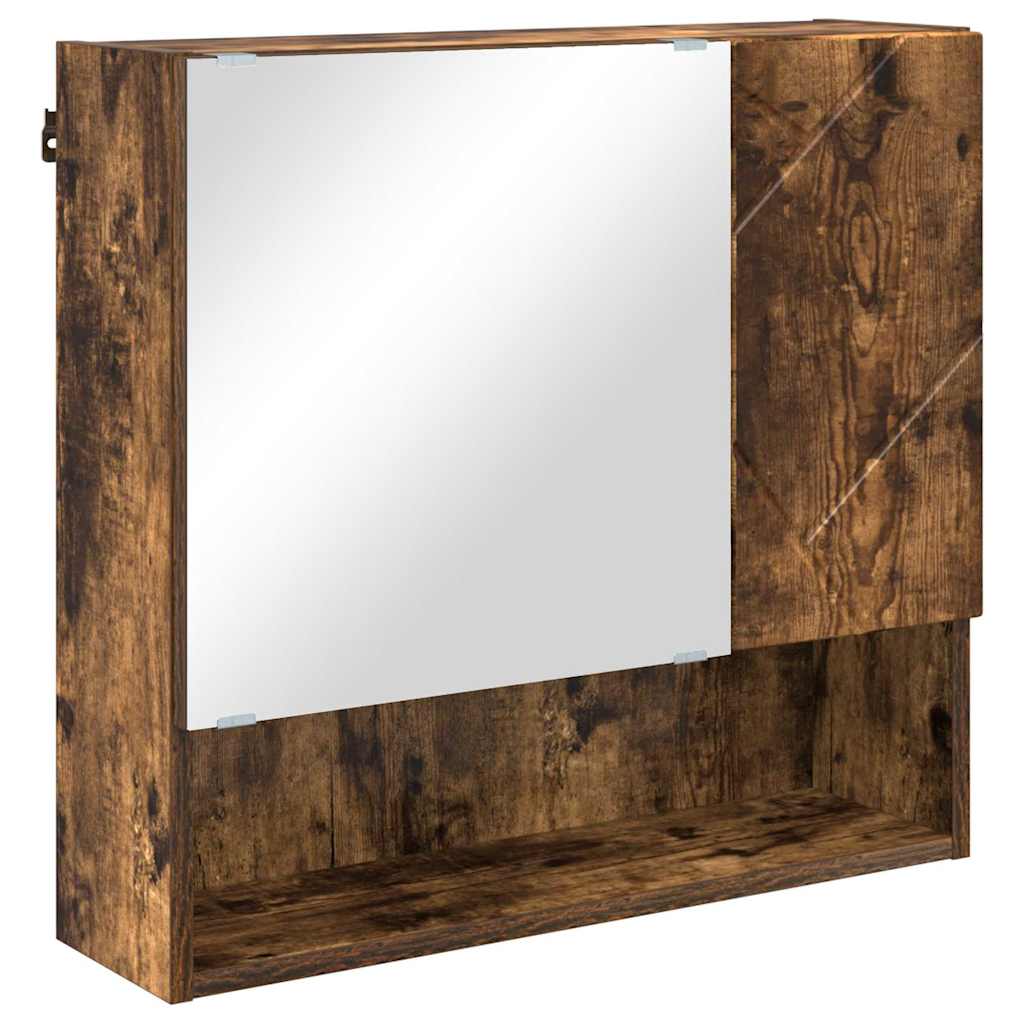 vidaXL Bathroom Furniture Set 4 pcs Smoked Oak 61 x 35 x 64 cm