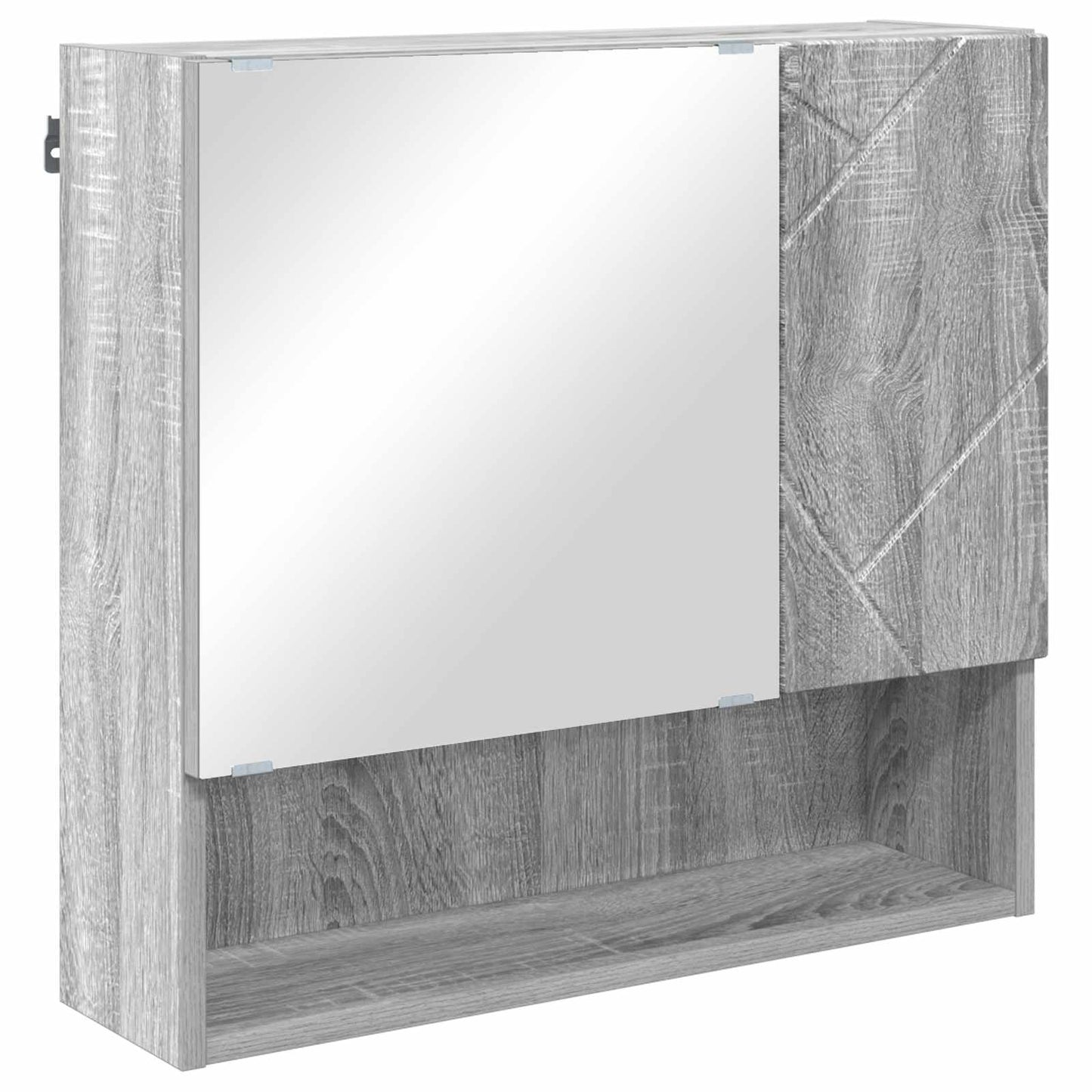 vidaXL Bathroom Furniture Set 4 pcs Grey Sonoma 61 x 35 x 64 cm