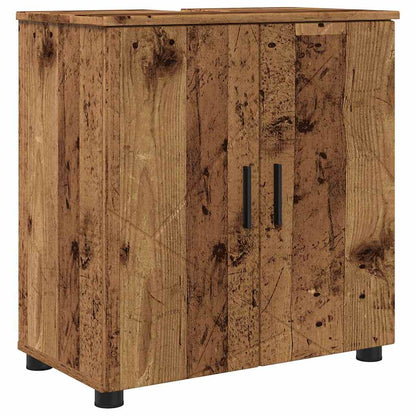 vidaXL Bathroom Furniture Set 4 pcs Old Wood 61 x 35 x 64 cm