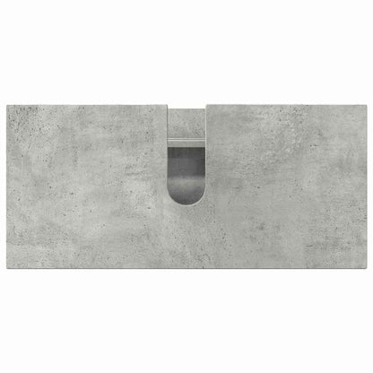vidaXL Bathroom Furniture Set with Drawer 2 pcs Concrete Grey