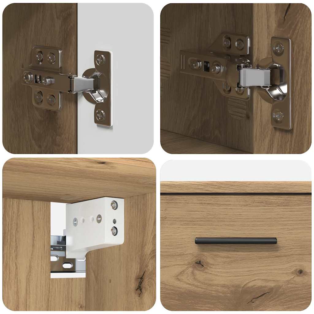vidaXL Bathroom Furniture Set 2 pcs Artisan Oak