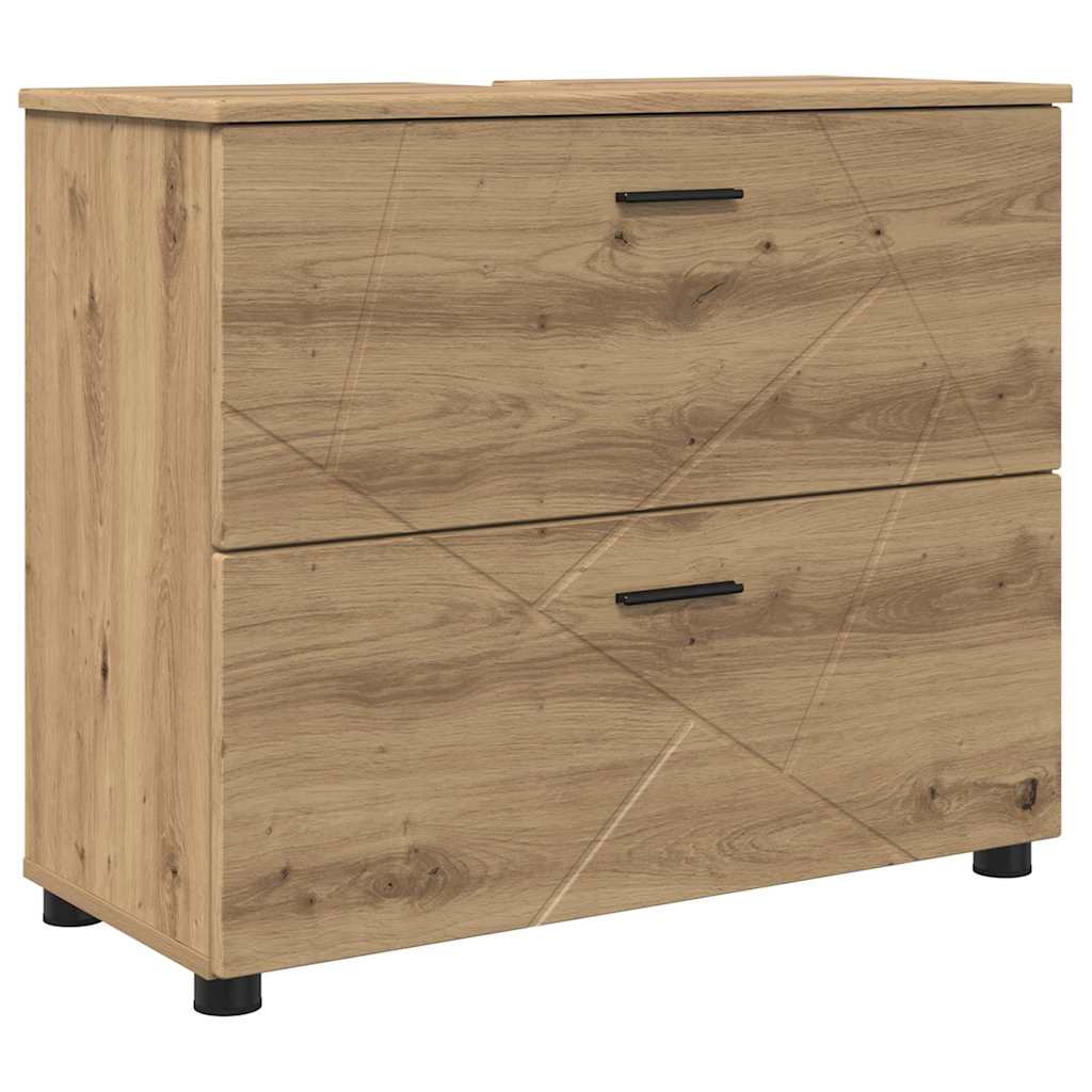 vidaXL Bathroom Furniture Set 2 pcs Artisan Oak