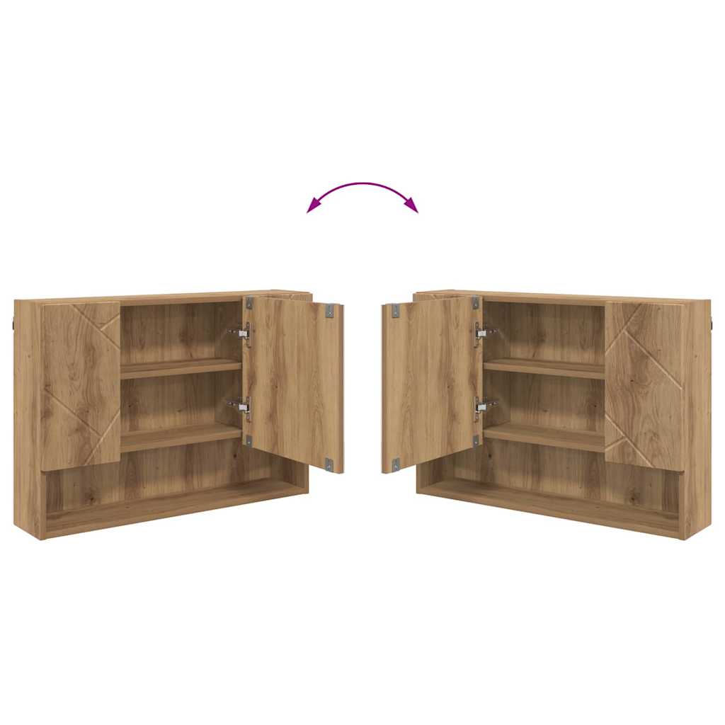 vidaXL Bathroom Furniture Set 2 pcs Artisan Oak