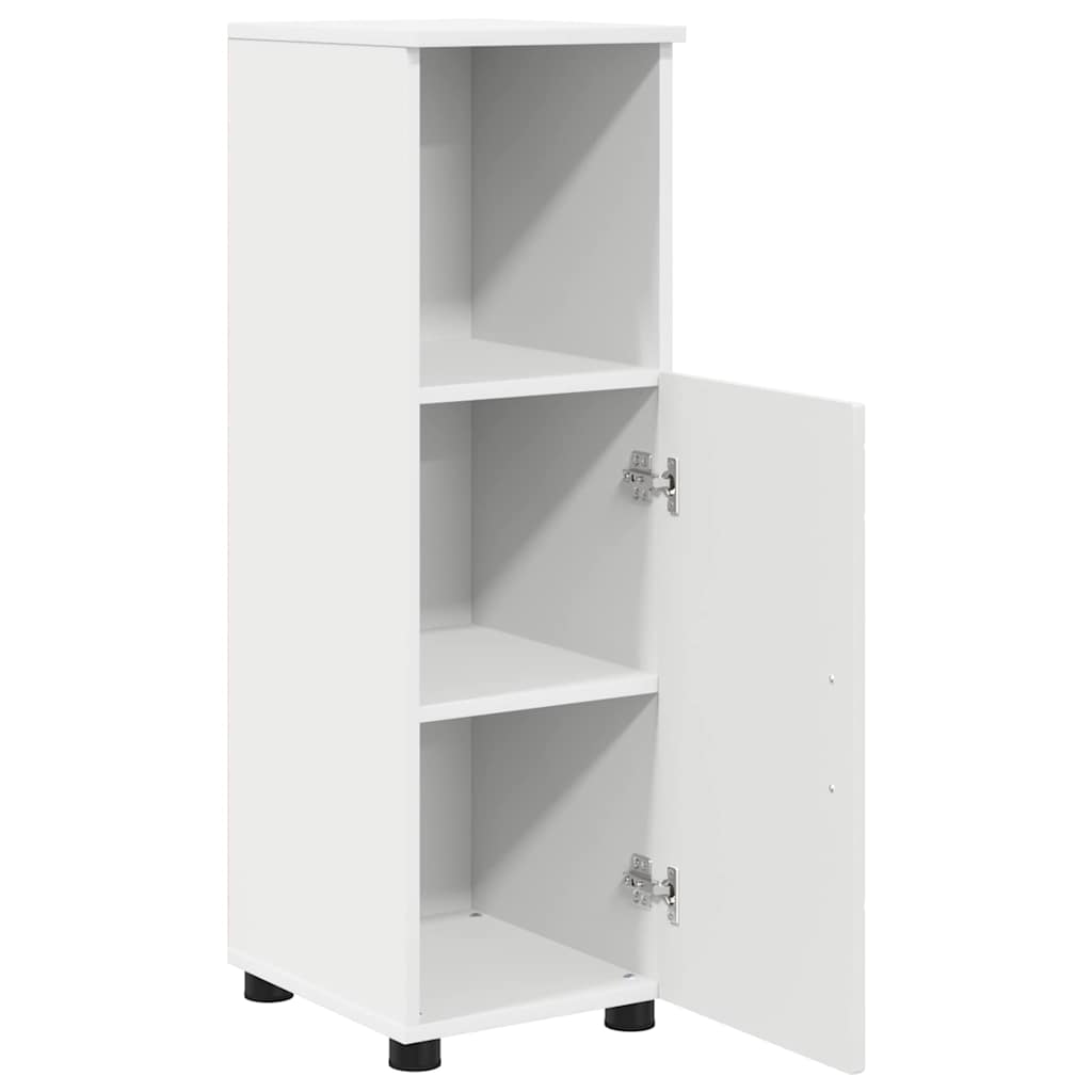 vidaXL Bathroom Furniture Set 3 pcs White Engineered Wood and Metal