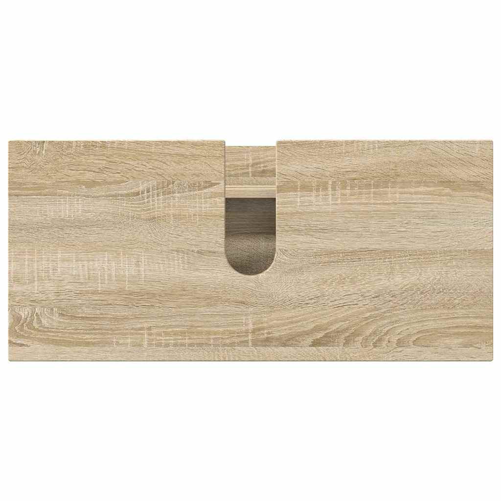 vidaXL Bathroom Furniture Set with Drawer with Shelf 3 pcs Sonoma Oak
