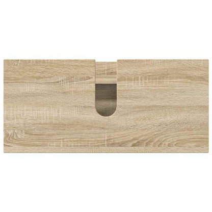vidaXL Bathroom Furniture Set with Drawer with Shelf 3 pcs Sonoma Oak