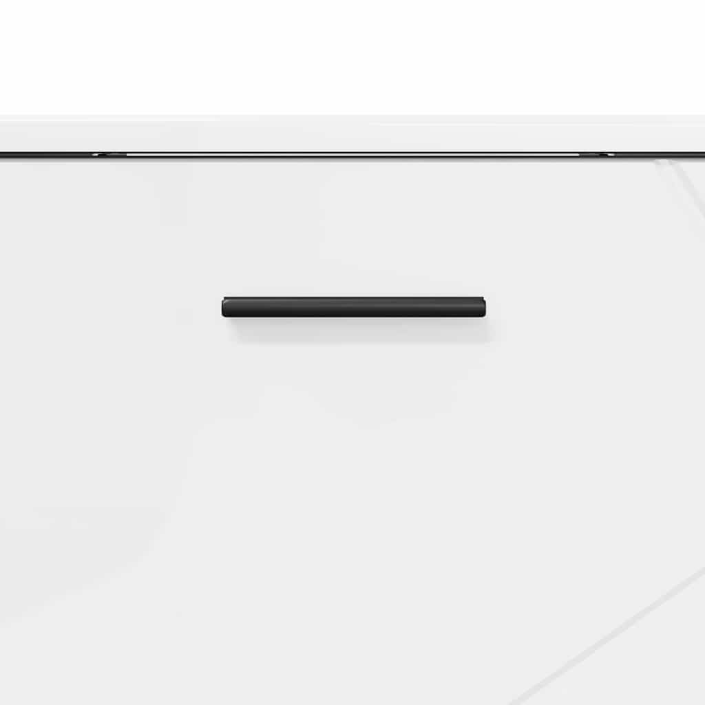 vidaXL Bathroom Furniture Set with Drawer 3 pcs High Gloss White