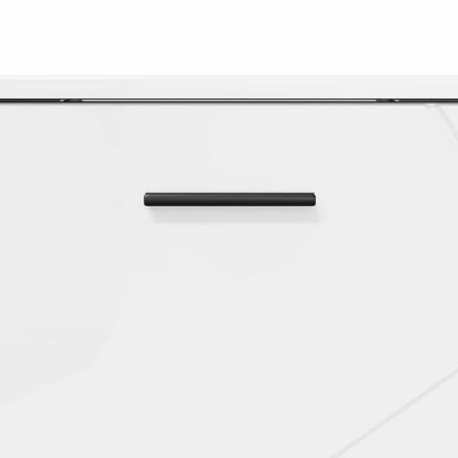 vidaXL Bathroom Furniture Set with Drawer 3 pcs High Gloss White