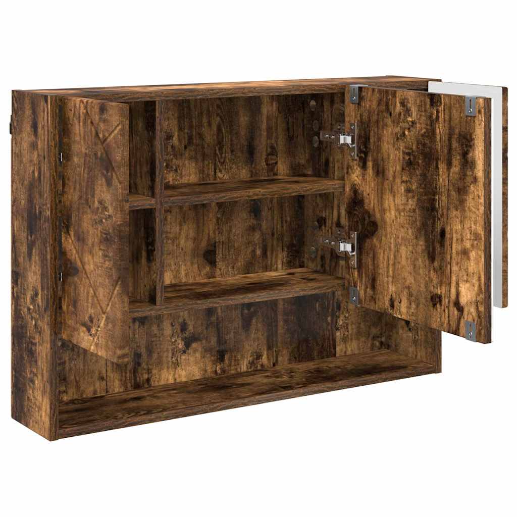vidaXL Bathroom Furniture Set 3 pcs Smoked Oak