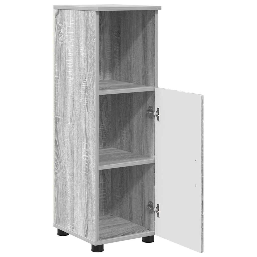 vidaXL Bathroom Furniture Set with Drawer with Shelf 3 pcs Grey Sonoma