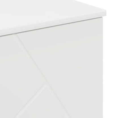 vidaXL Bathroom Furniture Set 3 pcs White Engineered Wood and Metal