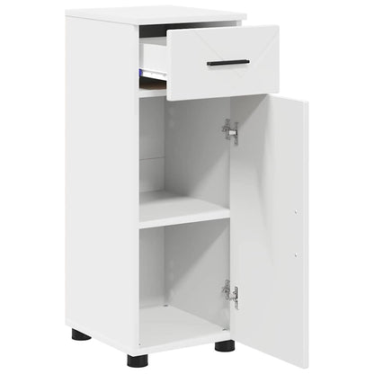 vidaXL Bathroom Furniture Set 3 pcs White Engineered Wood and Metal