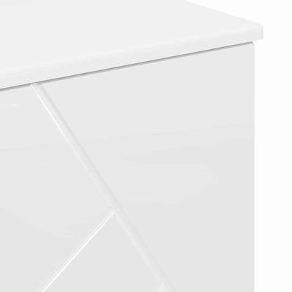 vidaXL Bathroom Furniture Set with Drawer 3 pcs High Gloss White