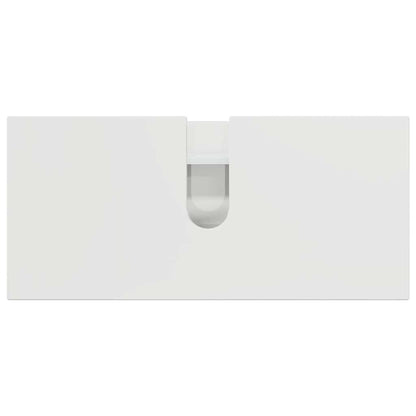 vidaXL Bathroom Furniture Set with Drawer 3 pcs High Gloss White