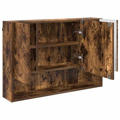 vidaXL Bathroom Furniture Set 3 pcs Smoked Oak