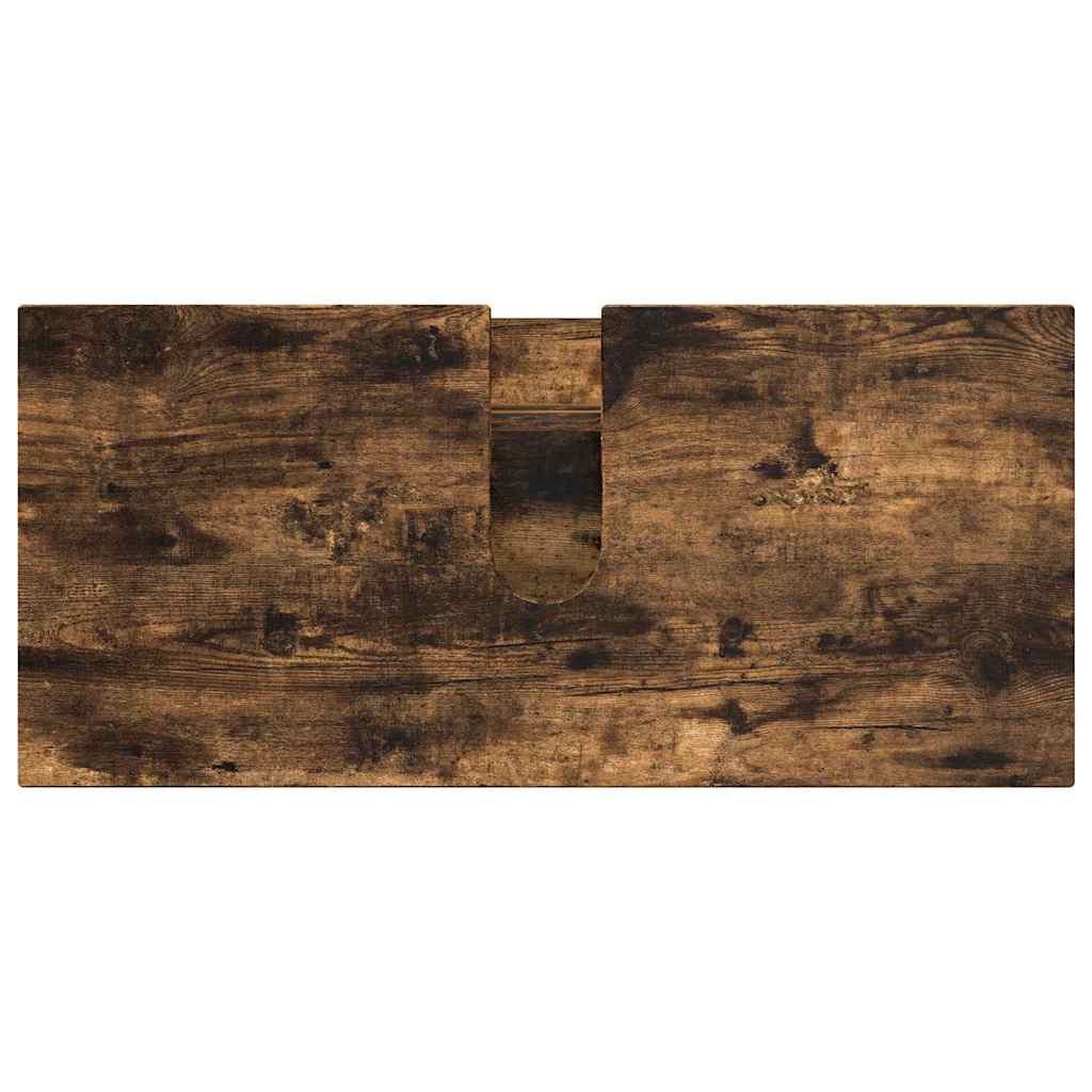 vidaXL Bathroom Furniture Set 3 pcs Smoked Oak