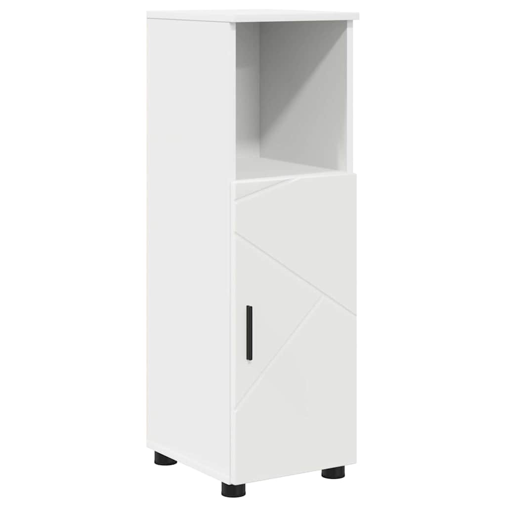 vidaXL Bathroom Furniture Set 4 pcs White Engineered Wood and Metal