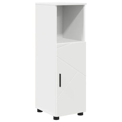 vidaXL Bathroom Furniture Set 4 pcs White Engineered Wood and Metal