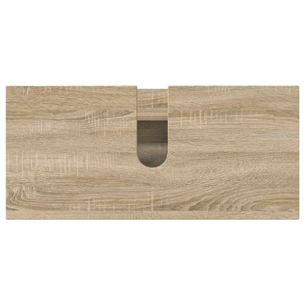 vidaXL Bathroom Furniture Set with Drawer with Shelf 4 pcs Sonoma Oak