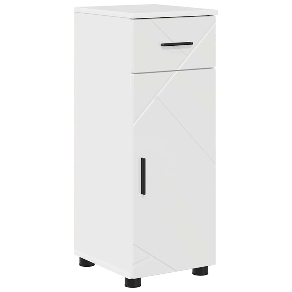 vidaXL Bathroom Furniture Set with Drawer 4 pcs High Gloss White