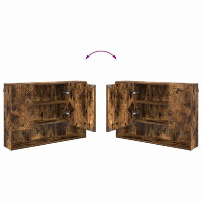 vidaXL Bathroom Furniture Set 4 pcs Smoked Oak
