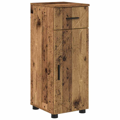 vidaXL Bathroom Furniture Set 4 pcs Old Wood Engineered Wood and Metal